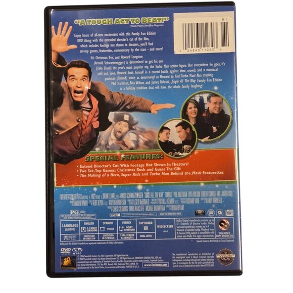 Jingle All The Way DVD Family Fun Edition Starring Arnold Schwarzenegger - Picture 6 of 6